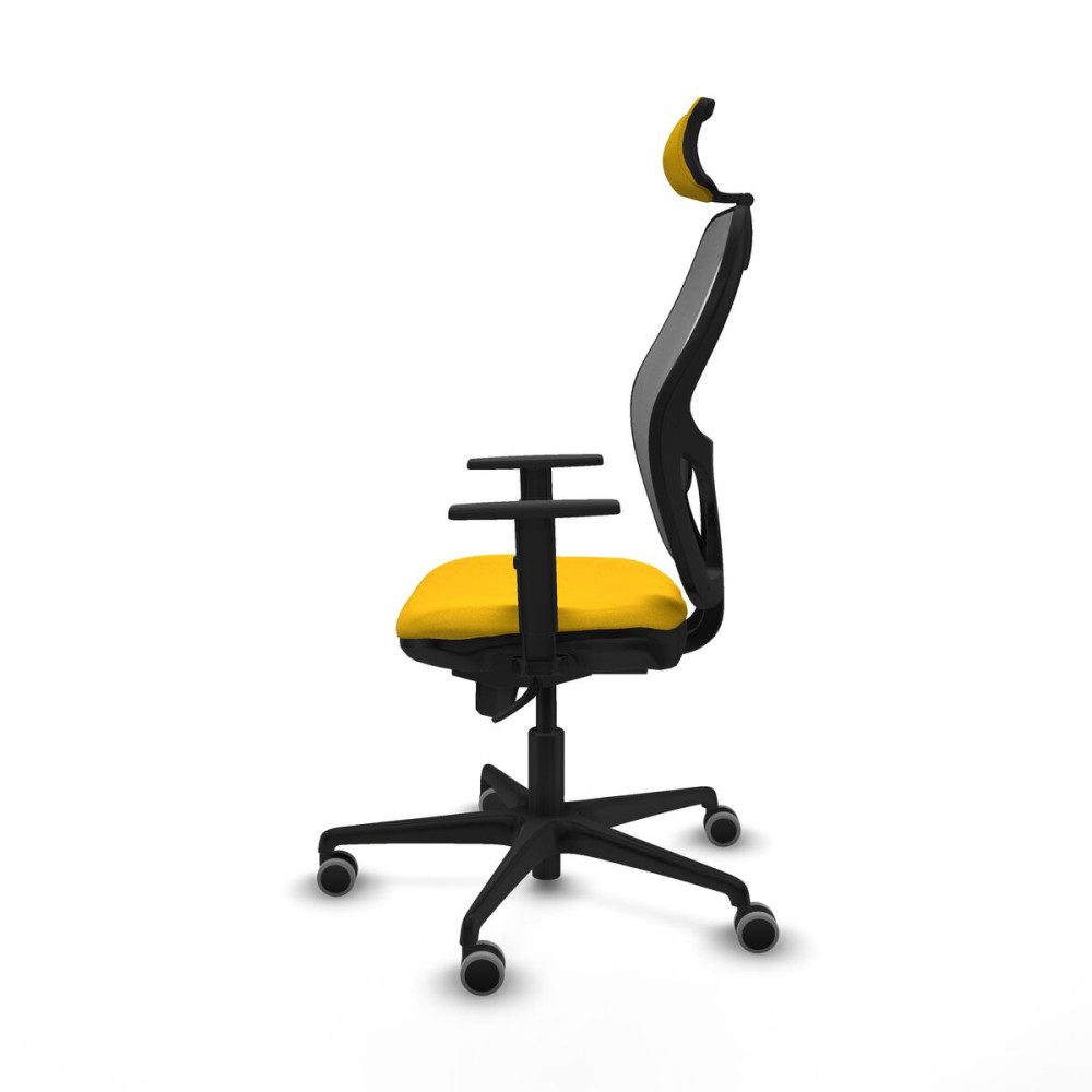 Office Chair with Headrest Jorquera Piqueras y Crespo 1D036G2 Yellow
