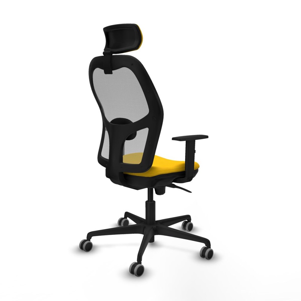 Office Chair with Headrest Jorquera Piqueras y Crespo 1D036G2 Yellow