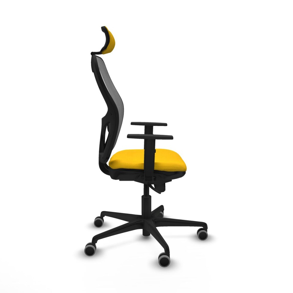 Office Chair with Headrest Jorquera Piqueras y Crespo 1D036G2 Yellow