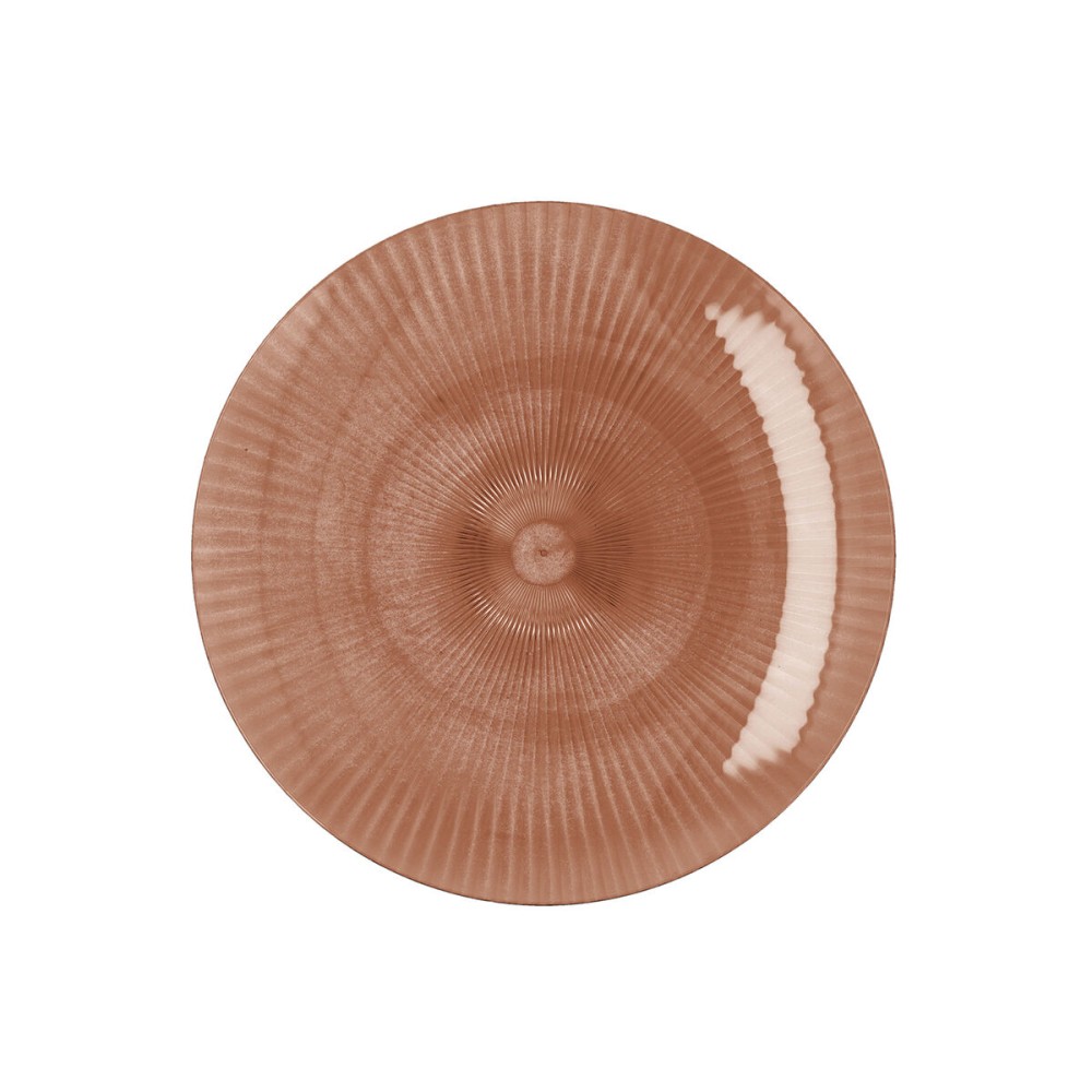 Flat Plate Quid Sunset Coral Plastic 19 cm (12 Units)