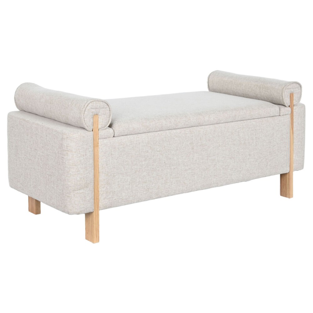 Banquette Home ESPRIT Beige Doré Pin 120 x 45 x 50 cm