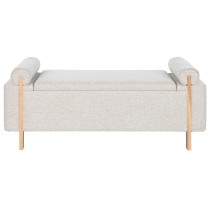 Banquette Home ESPRIT Beige Doré Pin 120 x 45 x 50 cm