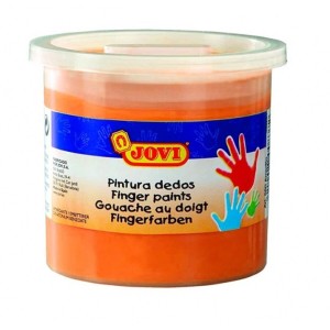 peinture pour doigts Jovi 5 Unités peinture pour doigts Orange 125 ml
