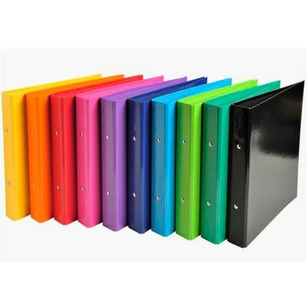 Ring binder Exacompta Multicolour A5 (10 Units)