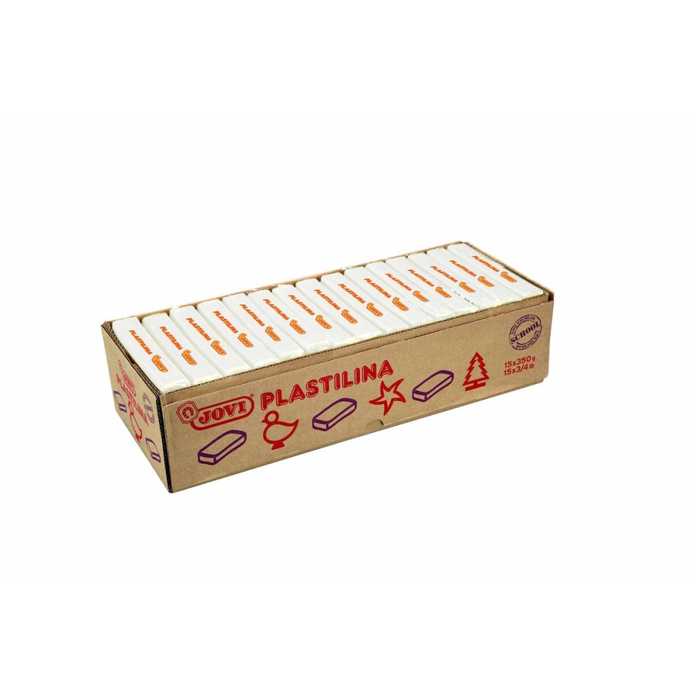 Pâte à modeler Jovi Blanc (15 Pièces)
