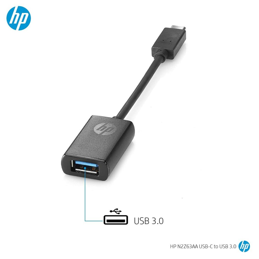 Adaptateur USB HP N2Z63AA 10 cm Noir