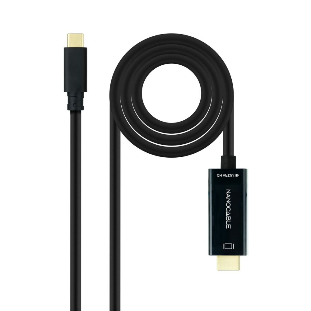 USB-C zu HDMI-Kabel NANOCABLE 10.15.5102 1,8 m Schwarz