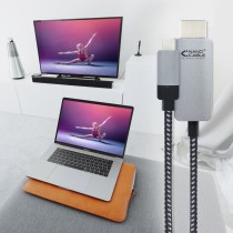 USB-C zu HDMI-Kabel NANOCABLE 10.15.5102 1,8 m Schwarz