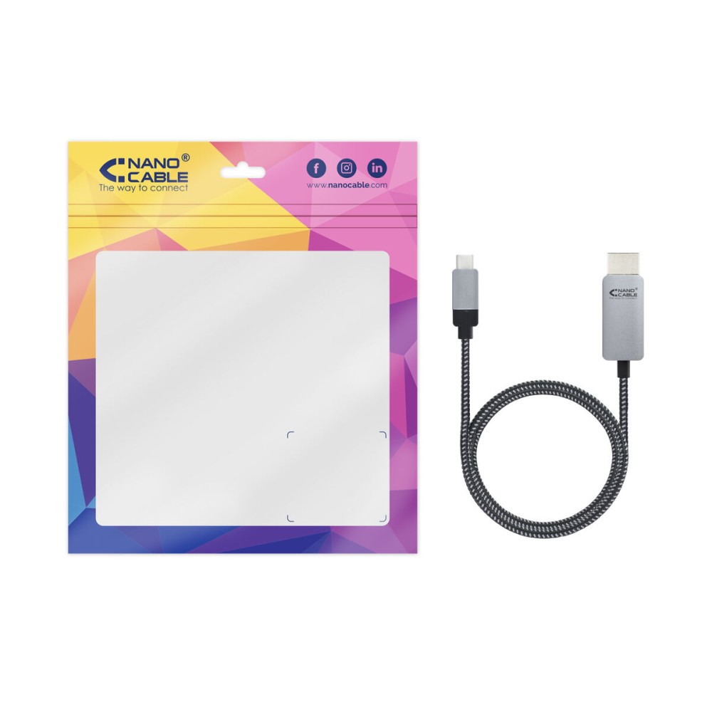 USB-C zu HDMI-Kabel NANOCABLE 10.15.5102 1,8 m Schwarz