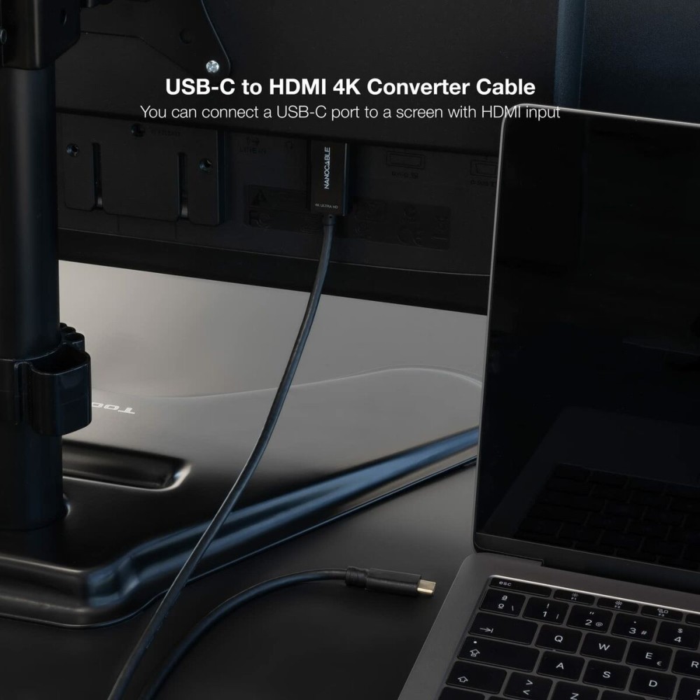 USB-C zu HDMI-Kabel NANOCABLE 10.15.5102 1,8 m Schwarz
