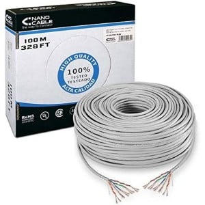 UTP starres Netzwerkkabel der Kategorie 6 NANOCABLE 10.20.0702-FLEX Grau 100 m