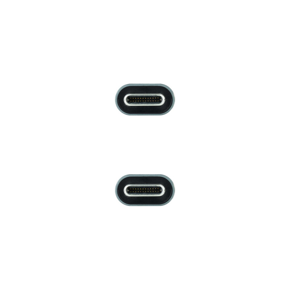 USB-C Cable NANOCABLE 10.01.4302 Black 2 m (1 Unit)