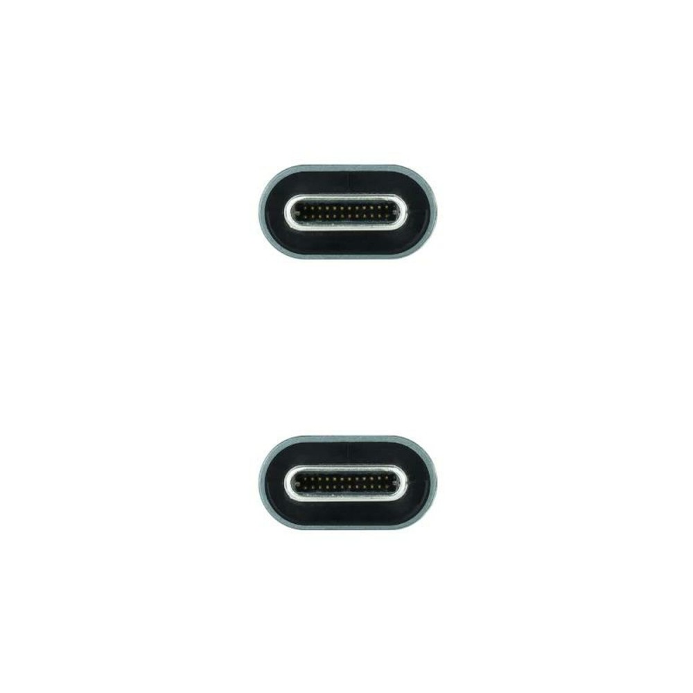 USB-C Cable NANOCABLE 10.01.4301-L150 Black 1,5 m 4K Ultra HD (1 Unit)
