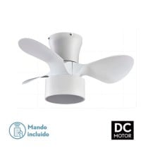 Ceiling Fan with Light Romimex White