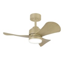 Deckenventilator mit Lampe Romimex Weiß natürlich