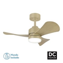 Deckenventilator mit Lampe Romimex Weiß natürlich