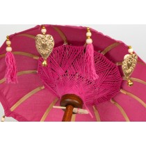 Decorative umbrella Romimex Fuchsia 35 x 60 x 35 cm