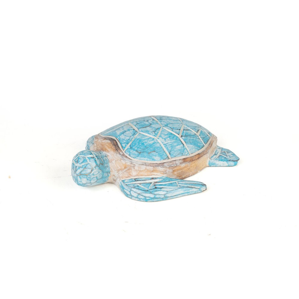 Figurine Décorative Romimex Turquoise Tortue 23 x 6 x 17 cm