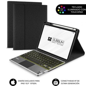 Tablet Tasche Subblim SUBKT4-BTPI03 Schwarz Qwerty Spanisch QWERTY