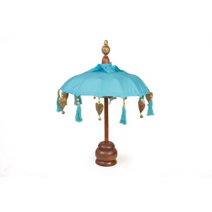 Parasol décoratif Romimex Turquoise 35 x 60 x 35 cm