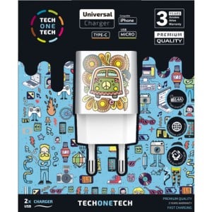 Chargeur mural Tech One Tech TEC2503 Blanc
