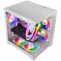 Boîtier mini-tour Micro ATX / ITX Mars Gaming MCVIEW2W Blanc