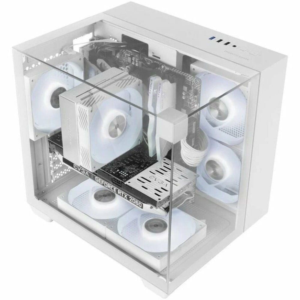 ATX Semi-Tower Gehäuse Mars Gaming MCVISIONMW Weiß