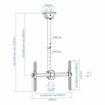 TV Ceiling Support TooQ LPCE1170TSLI-B