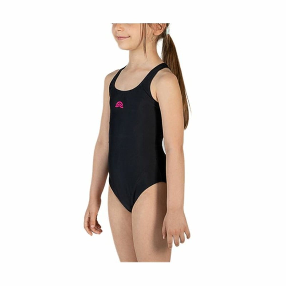 Badeanzug für Mädchen Aquarapid Costume Schwarz