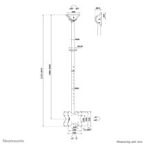 Bildschirm-Träger für den Tisch Neomounts CL35-340BL22 42" 23"-42" 43"
