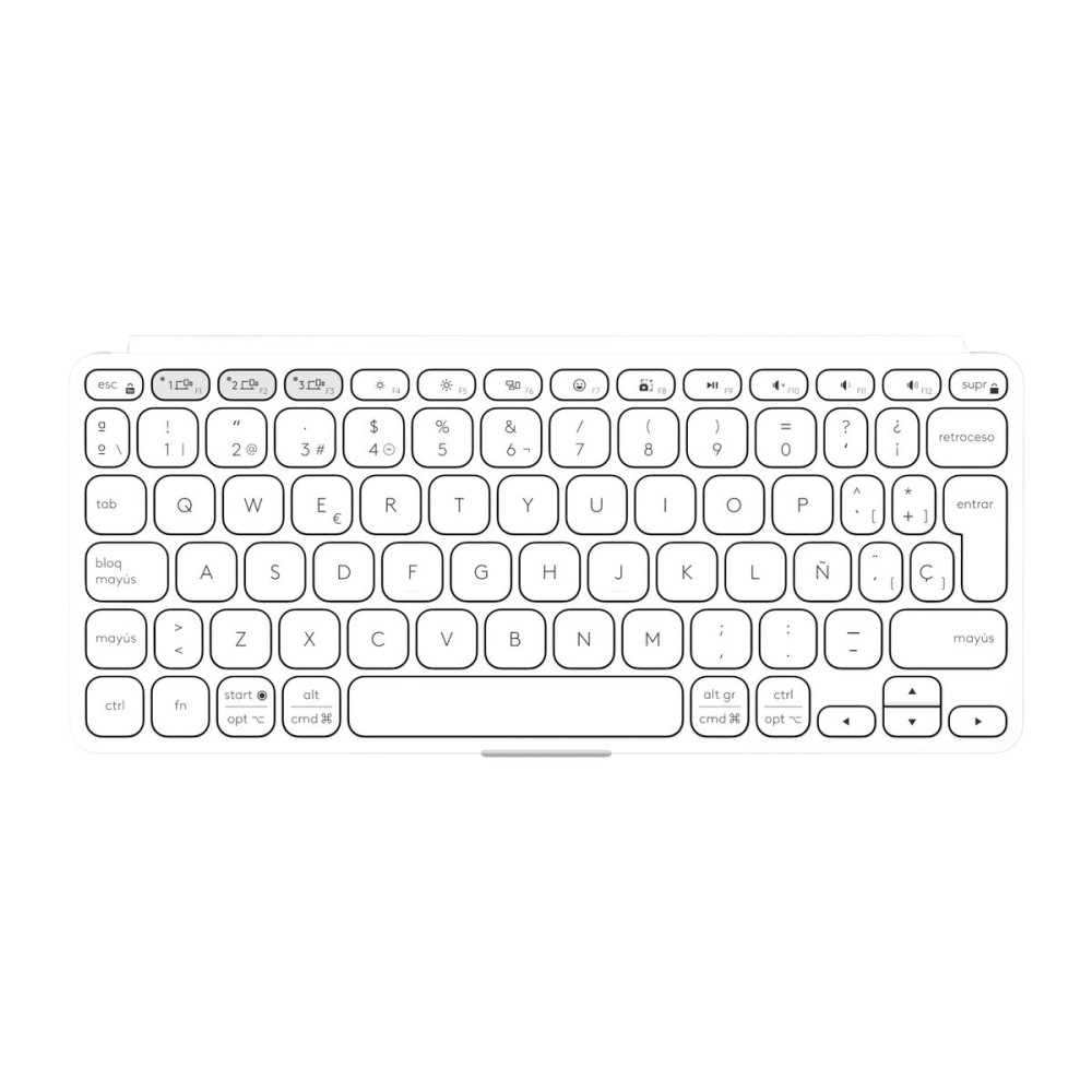 Keyboard Logitech 920-012974 White Grey QWERTY