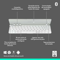 Keyboard Logitech 920-012974 White Grey QWERTY
