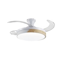 Ventilateur de Plafond avec Lumière Romimex Blanc Naturel