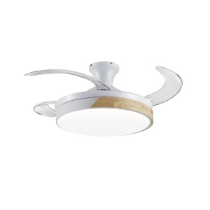 Ventilateur de Plafond avec Lumière Romimex Blanc Naturel