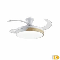 Ceiling Fan with Light Romimex White Natural