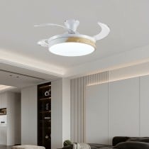 Ventilateur de Plafond avec Lumière Romimex Blanc Naturel