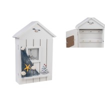 Key cupboard Romimex White 20 x 31 x 7 cm Small house