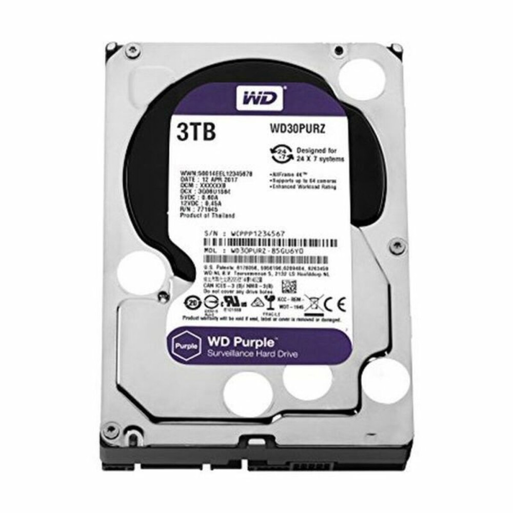 Festplatte Western Digital SATA PURPLE 3,5"