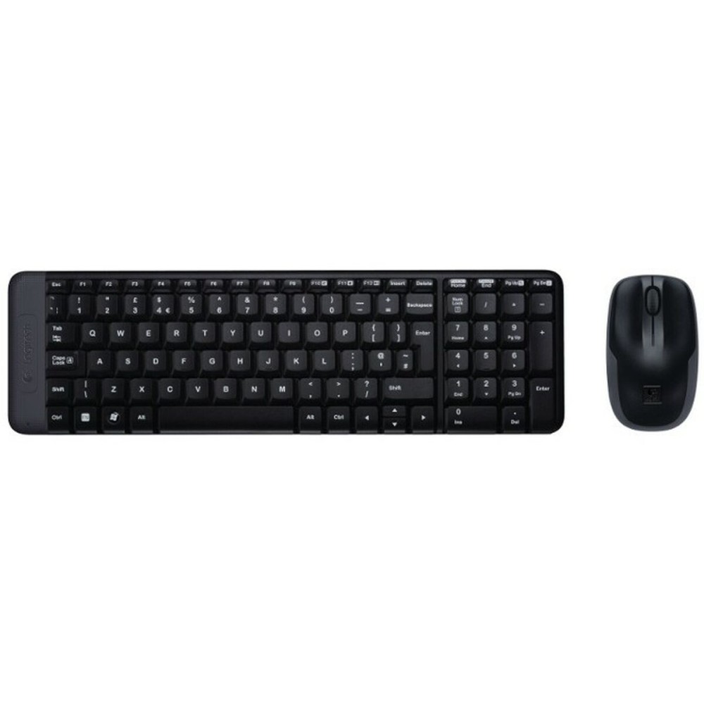 Keyboard and Mouse Logitech 920-003168 Black QWERTY