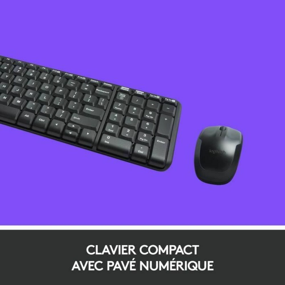 Tastatur Logitech 920-008318 Schwarz Qwerty Spanisch