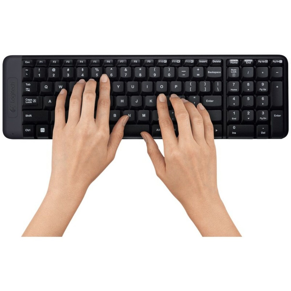 Tastatur mit Maus Logitech 920-003168 Schwarz QWERTY