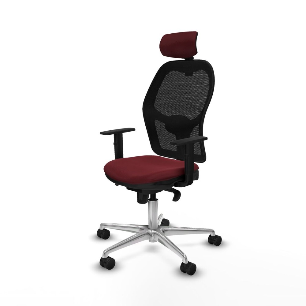 Office Chair with Headrest Jorquera Piqueras y Crespo 1D086N2 Maroon