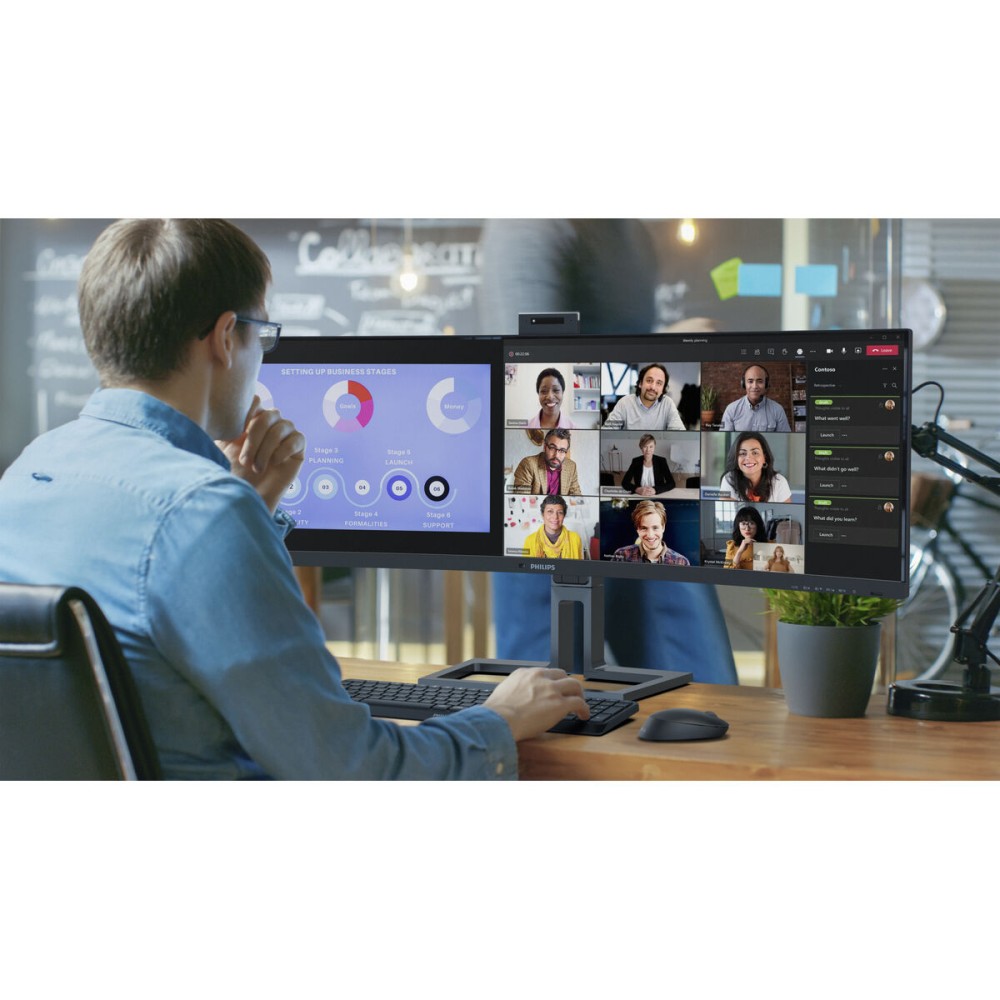 Écran Philips 45B1U6900CH/00 44,5" LCD UltraWide Dual Quad HD