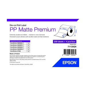 Papier pour imprimante Epson 7113424 Blanc (4 Unités)