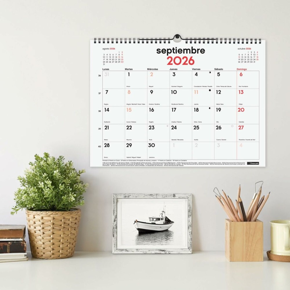 calendrier mural Finocam