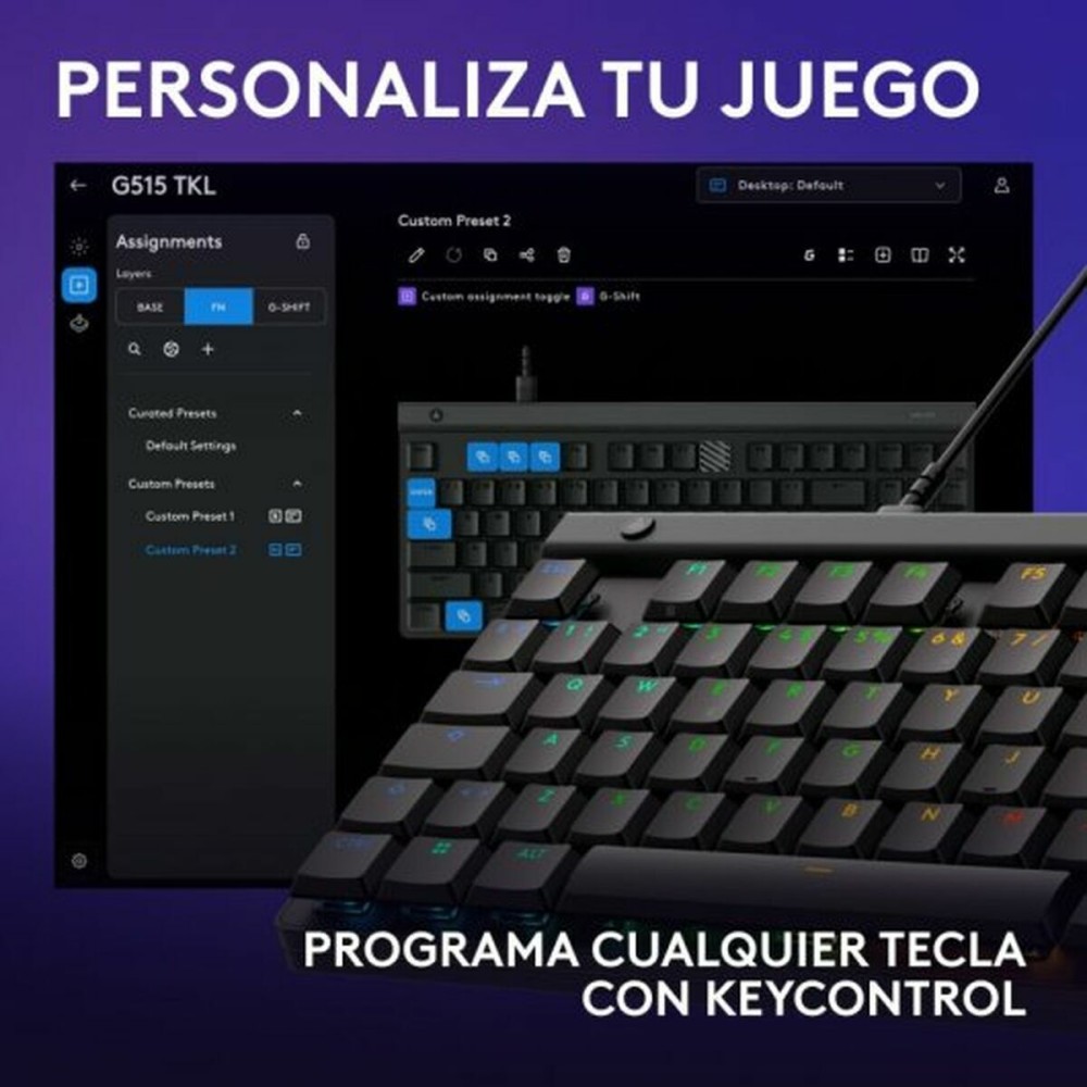 clavier et souris Logitech 920-012891 Noir Espagnol Qwerty