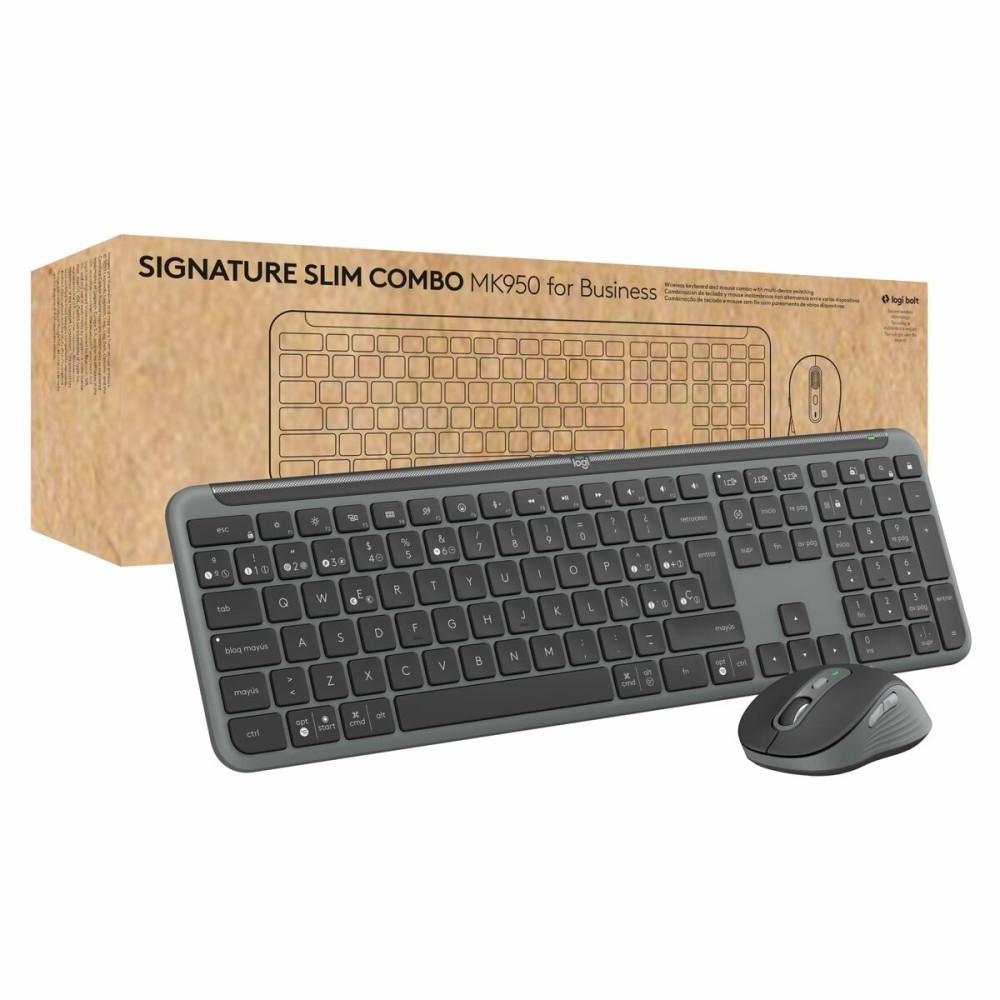 clavier et souris Logitech MK950 Graphite Espagnol Qwerty