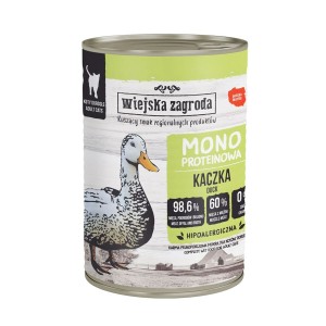 Aliments pour chat WIEJSKA ZAGRODA Canard 400 g