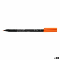 Dauermarker Staedtler 318-4 Orange 0,6 mm 10 Stücke (10 Stück)