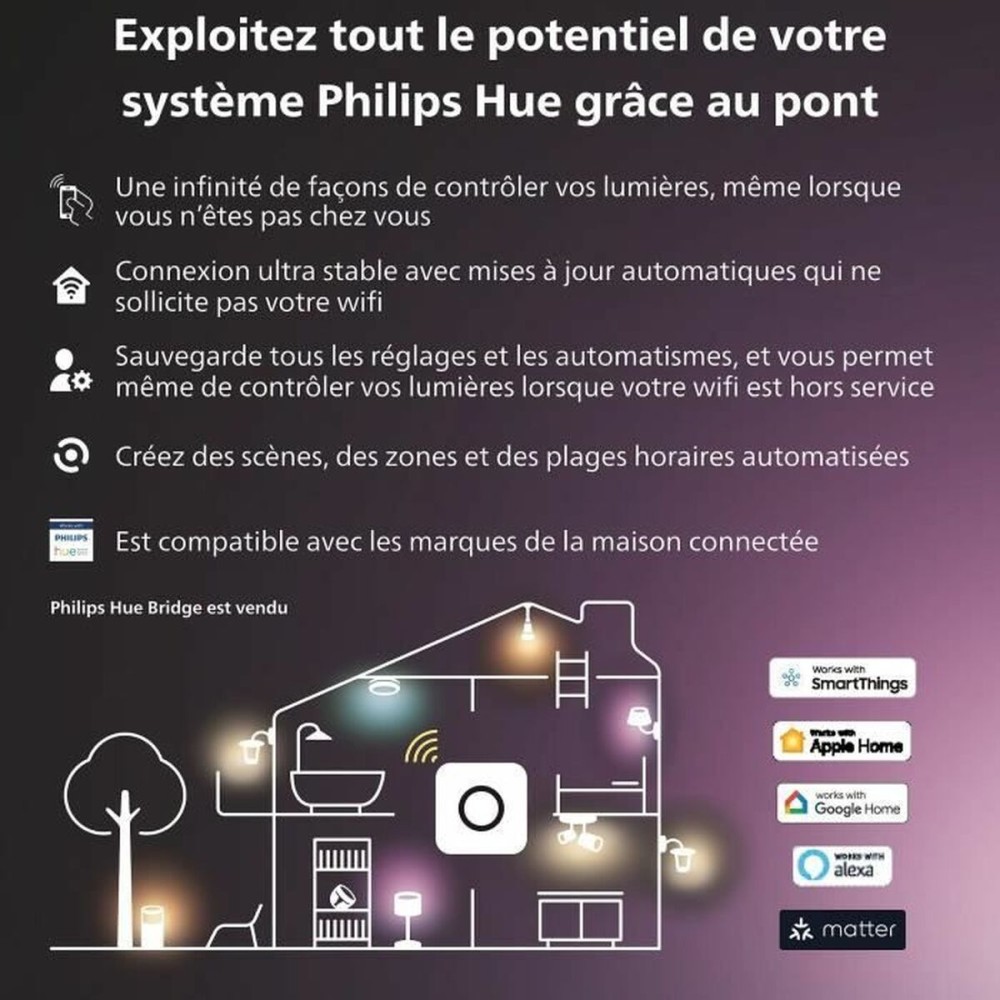 Interrupteur Philips Noir